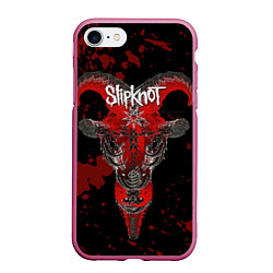 Чехол iPhone 7/8 матовый Slipknot - красный козел