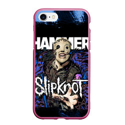 Чехол iPhone 7/8 матовый Slipknot hammer blue