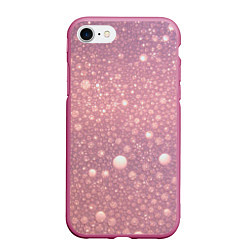 Чехол iPhone 7/8 матовый Pink bubbles