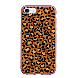 Чехол iPhone 7/8 матовый Леопардовый цвет