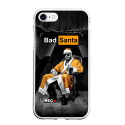 Чехол iPhone 7/8 матовый Bad Santa REC, цвет: 3D-белый