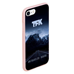 Чехол iPhone 7/8 матовый Untraveled Road - Thousand Foot Krutch, цвет: 3D-светло-розовый — фото 2