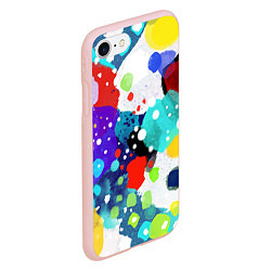 Чехол iPhone 7/8 матовый Яркая зима, цвет: 3D-светло-розовый — фото 2