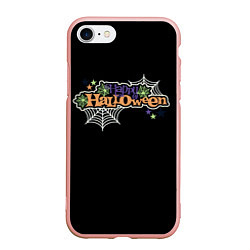 Чехол iPhone 7/8 матовый Happy Halloween надпись