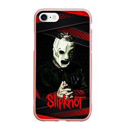 Чехол iPhone 7/8 матовый Slipknot black & red