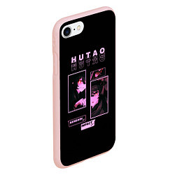 Чехол iPhone 7/8 матовый Genshin Impact: Hu tao Ху Тао, цвет: 3D-светло-розовый — фото 2