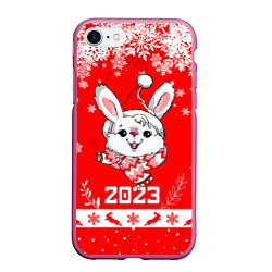 Чехол iPhone 7/8 матовый Праздничный кролик 2023