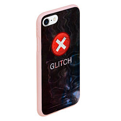 Чехол iPhone 7/8 матовый GLITCH - Визуальная ошибка, цвет: 3D-светло-розовый — фото 2