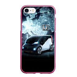 Чехол iPhone 7/8 матовый Honda concept on the background of a neon world ma