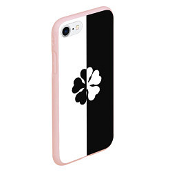 Чехол iPhone 7/8 матовый Пятилистный клевер из аниме - черный клевер, цвет: 3D-светло-розовый — фото 2