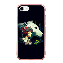 Чехол iPhone 7/8 матовый Сан с богиней Моро, цвет: 3D-светло-розовый
