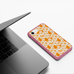 Чехол iPhone 7/8 матовый Ты не одинок, цвет: 3D-малиновый — фото 2