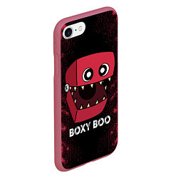 Чехол iPhone 7/8 матовый Бокси Бу - персонаж Поппи Плейтайм, цвет: 3D-малиновый — фото 2
