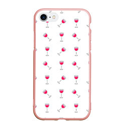 Чехол iPhone 7/8 матовый Розовое вино