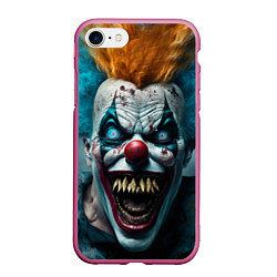Чехол iPhone 7/8 матовый Бешенный клоун