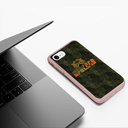 Чехол iPhone 7/8 матовый Ярослав камуфляж, цвет: 3D-светло-розовый — фото 2
