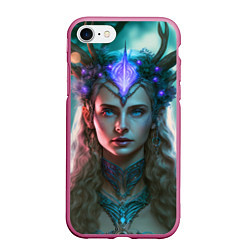 Чехол iPhone 7/8 матовый Сказочная принцесса, цвет: 3D-малиновый