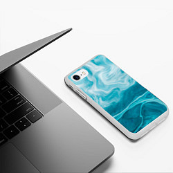 Чехол iPhone 7/8 матовый Морской бриз, цвет: 3D-белый — фото 2
