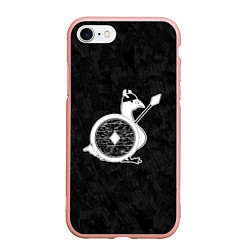 Чехол iPhone 7/8 матовый Вооруженный гусь воин викинг, цвет: 3D-светло-розовый