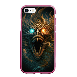 Чехол iPhone 7/8 матовый Мой дикий внутренний демон, цвет: 3D-малиновый