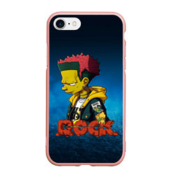 Чехол iPhone 7/8 матовый Rock music Simpsons