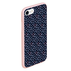 Чехол iPhone 7/8 матовый Сочная текстура из черники, цвет: 3D-светло-розовый — фото 2