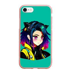 Чехол iPhone 7/8 матовый Anime Cyberpunk Girl