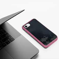 Чехол iPhone 7/8 матовый Картография, цвет: 3D-малиновый — фото 2
