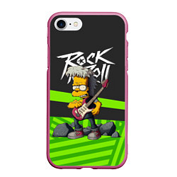 Чехол iPhone 7/8 матовый Rock music Simpsons