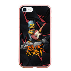 Чехол iPhone 7/8 матовый Rocknroll simpsons