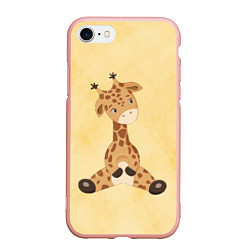 Чехол iPhone 7/8 матовый Малыш жираф