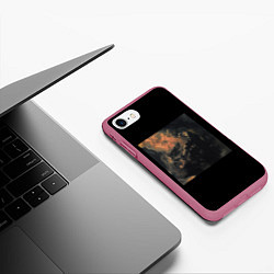Чехол iPhone 7/8 матовый Моцарт - Pharaoh, цвет: 3D-малиновый — фото 2