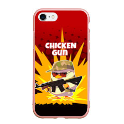 Чехол iPhone 7/8 матовый Chicken Gun - спецназ