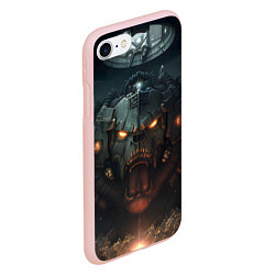 Чехол iPhone 7/8 матовый Space marine machine, цвет: 3D-светло-розовый — фото 2