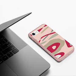 Чехол iPhone 7/8 матовый Magenta, цвет: 3D-светло-розовый — фото 2
