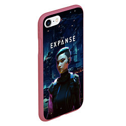 Чехол iPhone 7/8 матовый The expanse - a telltale series, цвет: 3D-малиновый — фото 2