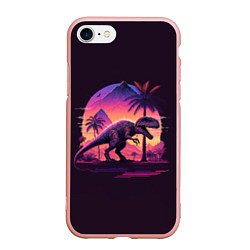 Чехол iPhone 7/8 матовый Retrowave Trex