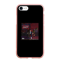 Чехол iPhone 7/8 матовый SEEMEE - holod72, цвет: 3D-светло-розовый