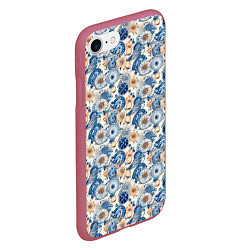 Чехол iPhone 7/8 матовый Морской компас, цвет: 3D-малиновый — фото 2