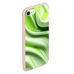 Чехол iPhone 7/8 матовый Объемные складки, цвет: 3D-светло-розовый — фото 2