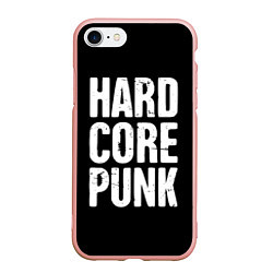 Чехол iPhone 7/8 матовый Hardcore punk, цвет: 3D-светло-розовый