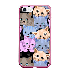 Чехол iPhone 7/8 матовый Cats party