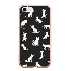 Чехол iPhone 7/8 матовый White cats