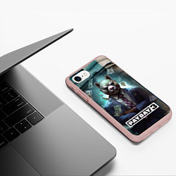 Чехол iPhone 7/8 матовый Payday 3 bear, цвет: 3D-светло-розовый — фото 2