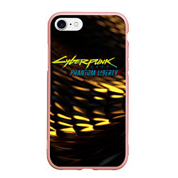 Чехол iPhone 7/8 матовый Cyberpunk 2077 phantom liberty black gold