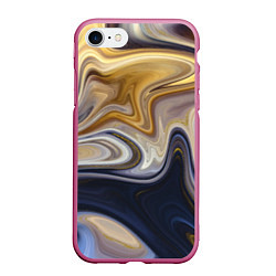 Чехол iPhone 7/8 матовый Fantasy waves, цвет: 3D-малиновый