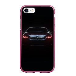 Чехол iPhone 7/8 матовый BMW - red eyes