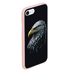 Чехол iPhone 7/8 матовый Орёл от нейросети, цвет: 3D-светло-розовый — фото 2