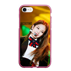 Чехол iPhone 7/8 матовый Blackpink Jennie Kim, цвет: 3D-малиновый