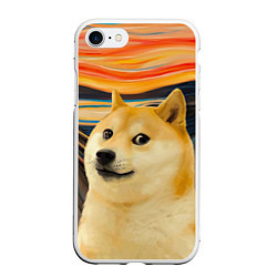 Чехол iPhone 7/8 матовый Собака Доге пародия на Крик